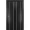 Sartodoors Sliding Closet Bi-fold Doors, Planum 0410 Matte Black, Sturdy Tracks Moldings Trims Hardware Set, W PLANUM0410BF-BLK-48 x 96 (2* 24x96) - alternate 1