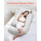 Vevor Pregnancy Pillow G-Shaped Full Body Maternity Pillow Ultra-Soft and Breathable U02 - alternate 3
