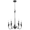 Z-Lite Claudelle 5-Light Chandelier, 24 in W, Matte Black 4014-24MB - alternate 2