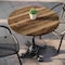 Flash Furniture Commercial All-Weather 31.25" Natural HPL Tabletop-Black Bistro Base ST-RD31-NAT-SDAT2222-GG - alternate 3