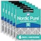 Nordic Pure 20x20x4 Plus Carbon Pleated Air Filter, High Capacity, MERV 14, 6 PK 20x20x4M14+C-6 - alternate 1
