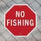 Signmission No Fishing, 6 inch X 6 inch, Plastic Sign, 2PK OC-P-2PACK-6-80 - alternate 2