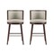 Manhattan Comfort Evalyn Barstool in Stone - Set of 2 2-BS024-ST - alternate 2