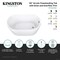 Kingston Brass 52-Inch Acrylic Oval Double Slipper Freestanding Tub with Overflow/Drain Assembly VTRS522928M2 - alternate 2