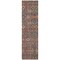 Homeroots 8' Runner Red and Dark Blue Floral Washable Non Skid Indoor Outdoor Runner Rug 564366 - alternate 2