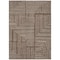 Homeroots 8' X 10' Brown And Ivory Geometric Washable Indoor Outdoor Area Rug 600807 - alternate 2