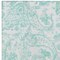 Homeroots 8' X 10' Turquoise And Ivory Paisley Washable Indoor Outdoor Area Rug 588669 - alternate 2