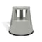 4Dock Plastic Rolling Step Stool, 330 lbs Load Capacity, 16.5 in Overall Height, Plastic, Grey RST001 - alternate 1