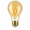 Euri Lighting A19 LED Filament Bulb, 7W, 600 lm, 60W Eq., 2200K, E26, Dimmable, Amber Glass, UL VA19-3020ea - alternate 1