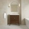 James Martin Vanities Myrrin 30" Single Vanity, Mid-Century Walnut w/ 3 CM White Zeus Silestone Top 485-V30-WLT-3WZ - alternate 4