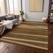 Homeroots 3' X 5' Brown Copper And Beige Striped Washable Indoor Outdoor Area Rug 597355 - alternate 2