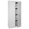 Sandusky Lee Shelving Storage Cabinet, 72 in H, 30 in W, 18 in D, Swing, Keyed, Gray, 3 Shelves, 0 Drawers VF31301872-05 - alternate 1