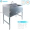 Amgood Underbar Sink, 1 bowl, Stainless Steel, 19 in W x 36 in L x 33 in H SINK BAR S1C-101410-LR-F-Z - alternate 2