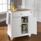 Crosley Cambridge Wood Top Portable Kitchen Island/Cart KF30021DWH - alternate 4