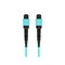 Monoprice MM OM4 OFC  MTP-12 UPC (F) to MTP-12 UPC (F) 12-Fiber OFNP Type A Aqua 2m 48214 - alternate 2