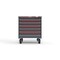 Strong Hold 6 drawer cabinet - (5x 3in, 1x 4in) - Red accents - Electronic Lock S3036-PCRAS-0602DS - alternate 1