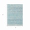 Homeroots 3' X 5' Teal Blue And Ivory Trellis Washable Indoor Outdoor Area Rug 616496 - alternate 2