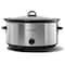 Mr. Coffee Crock-Pot Manual Slow Cooker, 8 qt Capacity, Stainless Steel 2133115 - alternate 1