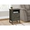 Monarch Specialties Accent Table, Side Table, End, Living Room, Small, Storage, Dark Bronze Laminate, Transitional I 3810 - alternate 2