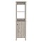 Homeroots 16" Light Gray Wood Freestanding Single Door Bathroom Vanity 479916 - alternate 2