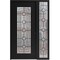 Vdomdoors Aluminum Door Iron 1688 Black Entry Steel Metal Classic Painted 48 x 80 (36+12 x 80)-Left Inswing IRON1688EXD-BLK-W36+12xH80-LH-I - alternate 1