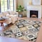 Homeroots 10' X 14' Black Wheat And Gray Southwestern Washable Indoor Outdoor Area Rug 632256 - alternate 2