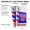 Signmission Barber Shop Walk-ins Welcome, Plastic Signs Only 24 Inch x 36 Inch, Corrugated Plastic, 2PK CSB-2436-2PACK-BarberShopWalk-insWelcome - alternate 2