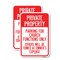Signmission Parking for Church Functions Only Others Will Be Towed , 18'' X 24'', Heavy Gauge Aluminum, 2PK A-1824-2PACK-23446 - alternate 1