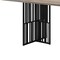 Homeroots 72" Oak and Black Wood and Iron Double Pedestal Base Dining Table 631285 - alternate 2