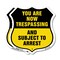 Signmission No Trespassing Shield Sign You Are Now T, 12 inch X 12 inch, Aluminum Metal Sign, 2PK SHI-A-2PACK-12-412 - alternate 1