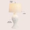 Jonathan Y Elicia 31 in. Coastal Bohemian Hand Woven Water Hyacinth Urn LED Table Lamp, White JYL1015D - alternate 2