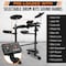 Pyle 7-Piece Electric Drum Set Professional Electronic Drumming Kit Machine w/MIDI Support, Preloaded PEDKITPRO100 - alternate 3