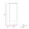 Homeroots 18" Light Gray Wood Floating Single Door Bathroom Vanity And Medicine Cabinet With Mirror 543601 - alternate 3