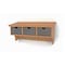 Homeroots Brown Rustic Wooden Wall Shelf With 3 Drawers And Hooks 274502 - alternate 1