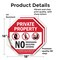 Signmission Private Property No Trespassing Sol, 18 inch X 18 inch, Vinyl Decal, 2PK OC-D-2PACK-18-103 - alternate 3