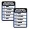 Excello Global Products Employees Must Wash Hands Indoor Wall Sign, 5inx7in, BLk/Blue/White Face, Black/Blue Graphics, 2PK EGP-HD-0171-S - alternate 1