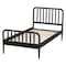 Baxton Studio Lucera Mid-Century Black Twin Size Bobbin Bed 257-14012-ZORO - alternate 2