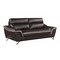 Homeroots 86" Brown Leather Sofa With Silver Legs 329487 - alternate 4