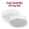 Smarty Had A Party 12 in Clear Round Plastic Tray Lids, 25PK 9912-L-CASE - alternate 3