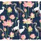 A-Street Prints Barton Navy Heron Wallpaper 4081-87550 - alternate 1
