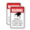 Signmission Warning Premises Protected By 24 Hour Video Surveillanc, 12'' X 18'', Heavy Gauge Aluminum, 2PK A-1218-2PACK-2991 - alternate 1