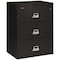 Fireking 25-3/16" W 3 Drawer Fire-Resistant Lateral File Cabinet, Black, Letter/Legal 3-3122-CBL - alternate 1