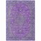 Homeroots 10' X 14' Purple And Gray Medallion Washable Indoor Outdoor Area Rug 616297 - alternate 2