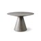 Homeroots 47" Gray Rounded Solid Wood Pedestal Base Dining Table 372066 - alternate 1