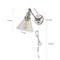 Jonathan Y Cowie 8" Iron/Glass Adjustable LED Wall Sconce, Nickel JYL7575B - alternate 2