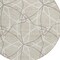 Homeroots 8' Beige And Ivory Round Geometric Washable Indoor Outdoor Area Rug 612985 - alternate 2