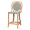 Bali & Pari Mattie Natural Rattan Bistro Counter Stool, Green 269-14769-ZORO - alternate 1