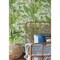 York Wallcoverings Banana Leaf Aqua and White Wallpaper AT7070 - alternate 3