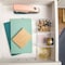 Martha Stewart Brody Clear Plastic Storage Organizer Bins W/Light Natural Paulownia Wood Lid, Small, 3.75x3in, 3PK BE-PB4517-3WD-CL-NT-MS - alternate 3