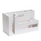 Homeroots 7" White Wood Desk Organizer 661197 - alternate 1